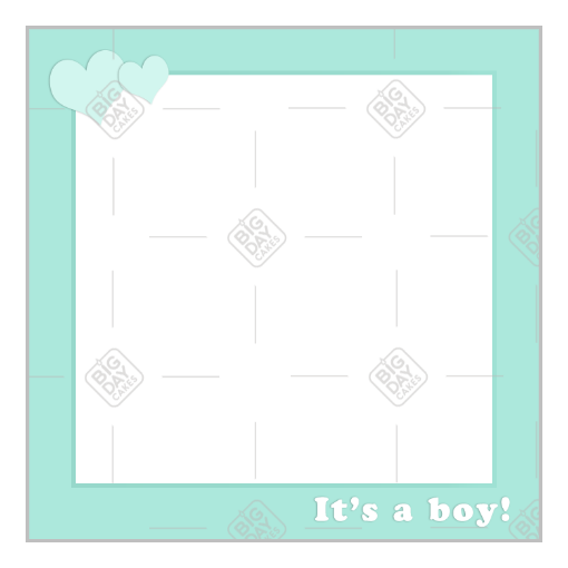 It's a boy green frame - square