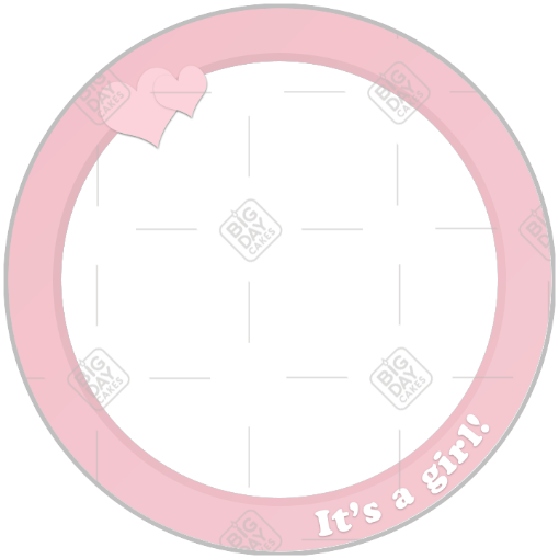 It's a girl pink frame - round