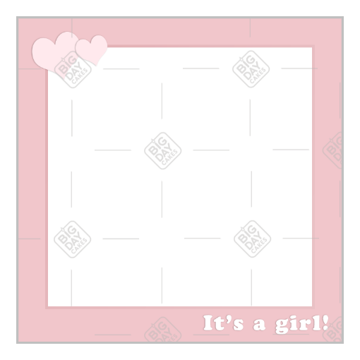 It's a girl pink frame - square