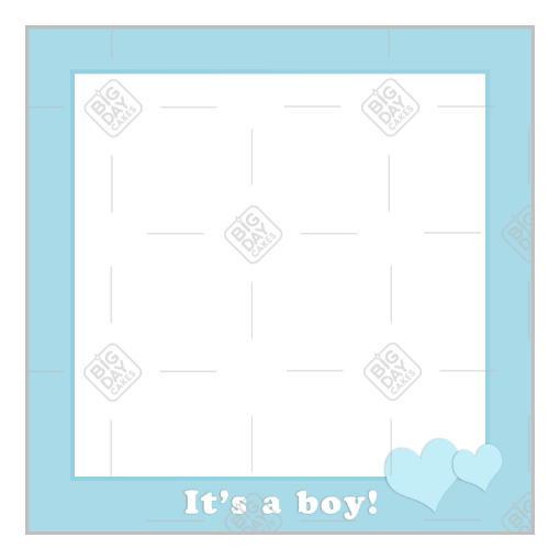 It's a boy frame - square