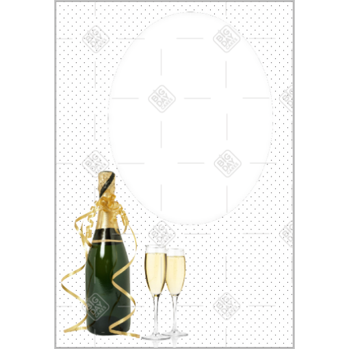 Champagne frame - portrait