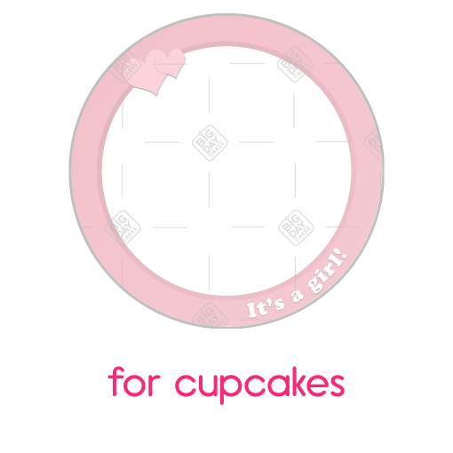It's a girl pink frame - cupcake