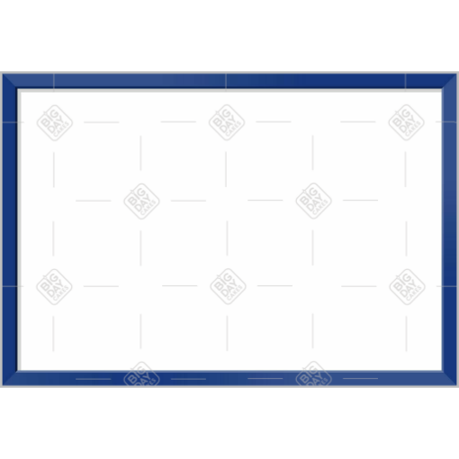 Simple dark blue thin frame topper - landscape