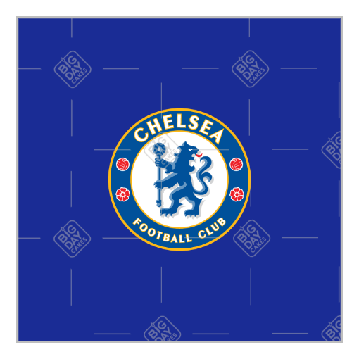 Chelsea-crest-Happy-Birthday topper - square