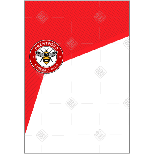 Brentford crest frame - portrait